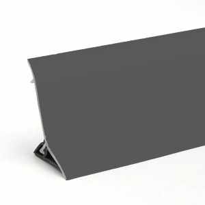 Döllken Wandabschlussleiste Classic, 300 cm, Anthrazit, für Arbeitsplatten und Küchen.