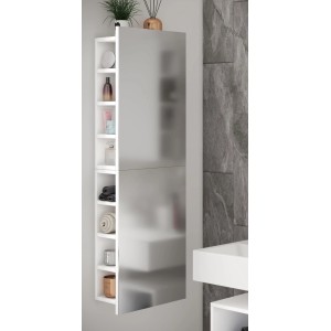 VCM Badmöbel Spiegelschrank Flandu Weiß