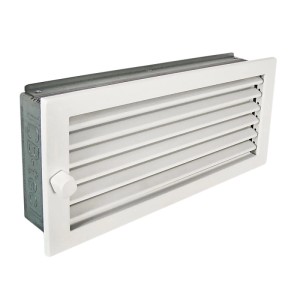 Häusler Warmluftgitter WG 3515 W Lüftungsgitter Weiss 350 x 150mm Abluftgitter