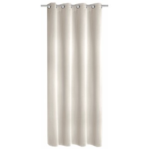 Blickdichter Ösenschal Mia in Champagner, 245x140 cm, für Fenstervorhänge.