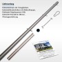 Toldoro Sonnensegelmast 2,5m Edelstahl mit Zubehör: Bodenhülse, Karabiner, Spanner und Montageanleitung.