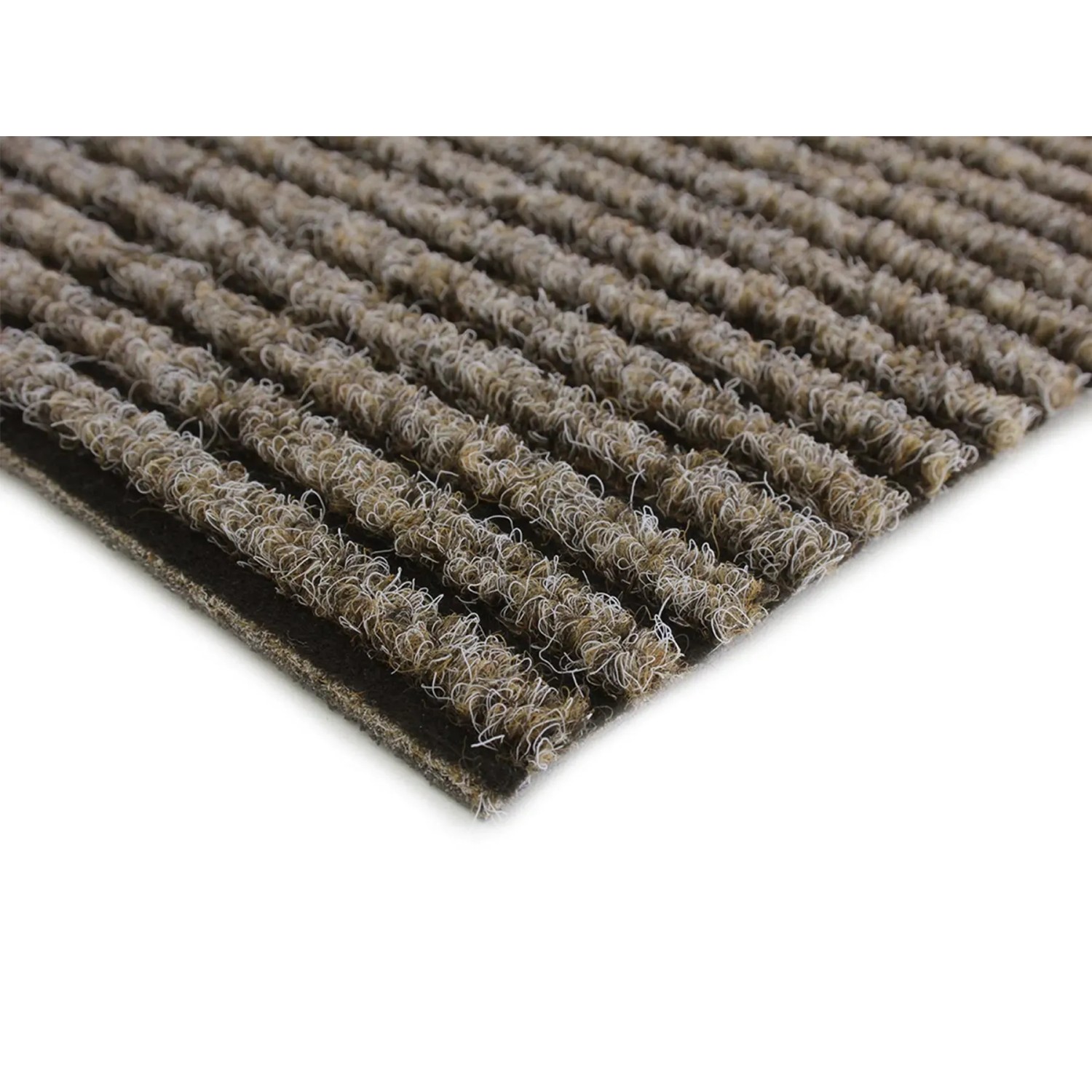 Beiger Primaflor Sauberlauf Magnum Teppichläufer mit strukturierter Oberfläche.