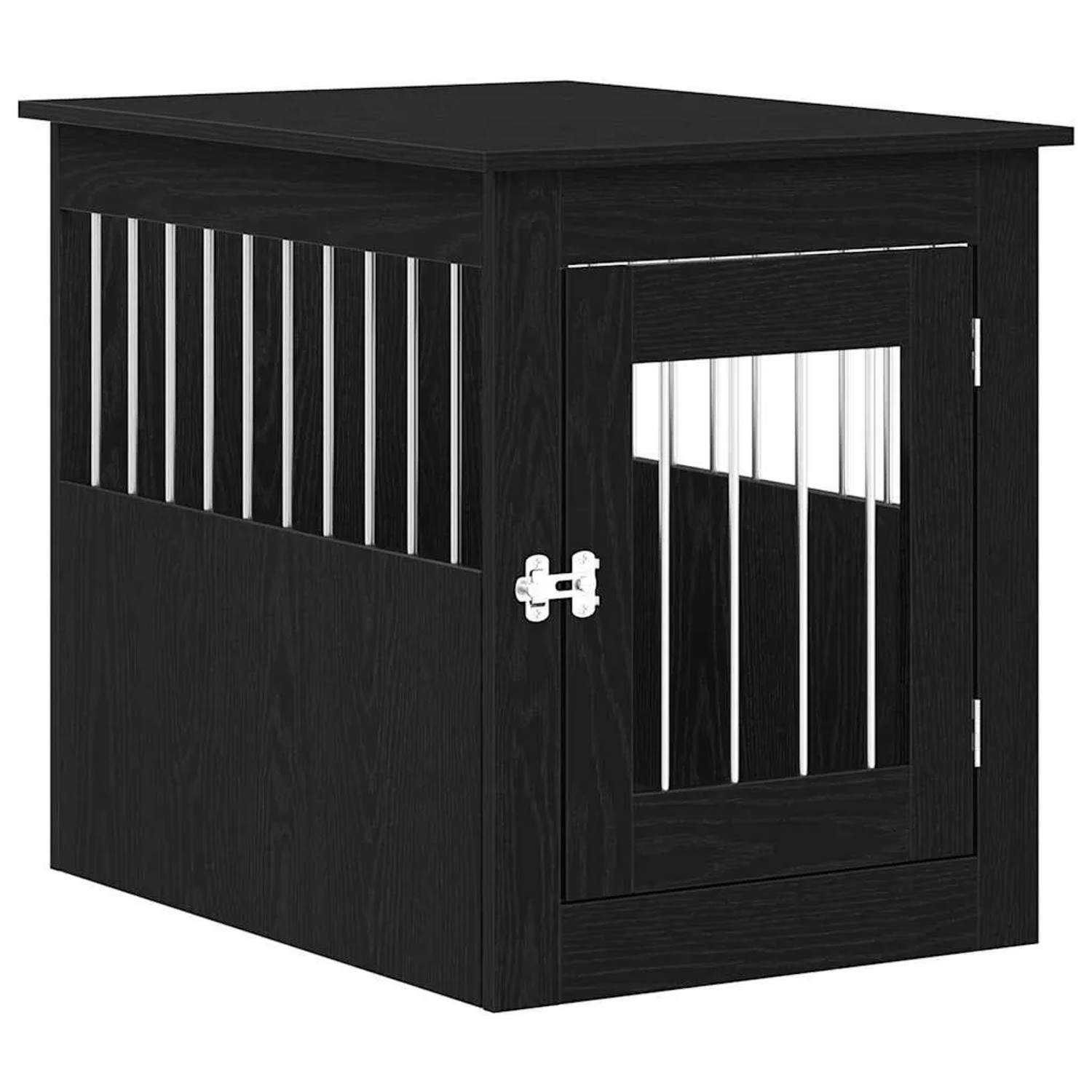 vidaXL Hundebox-Möbel Schwarze Eiche 55 x 75 x 65 cm Holzwerkstoff 862175