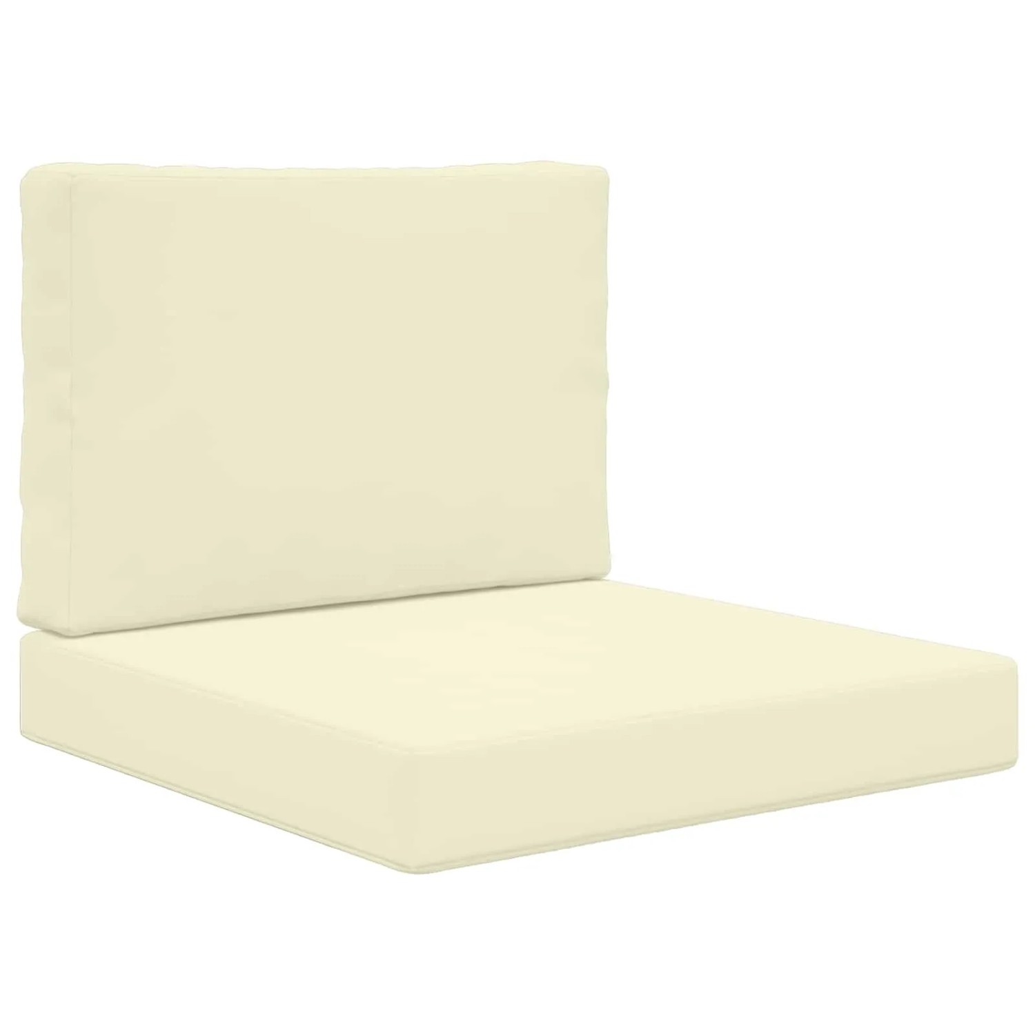 vidaXL Sofakissen für Draußen 2-Tlg Creme Polyester 900712