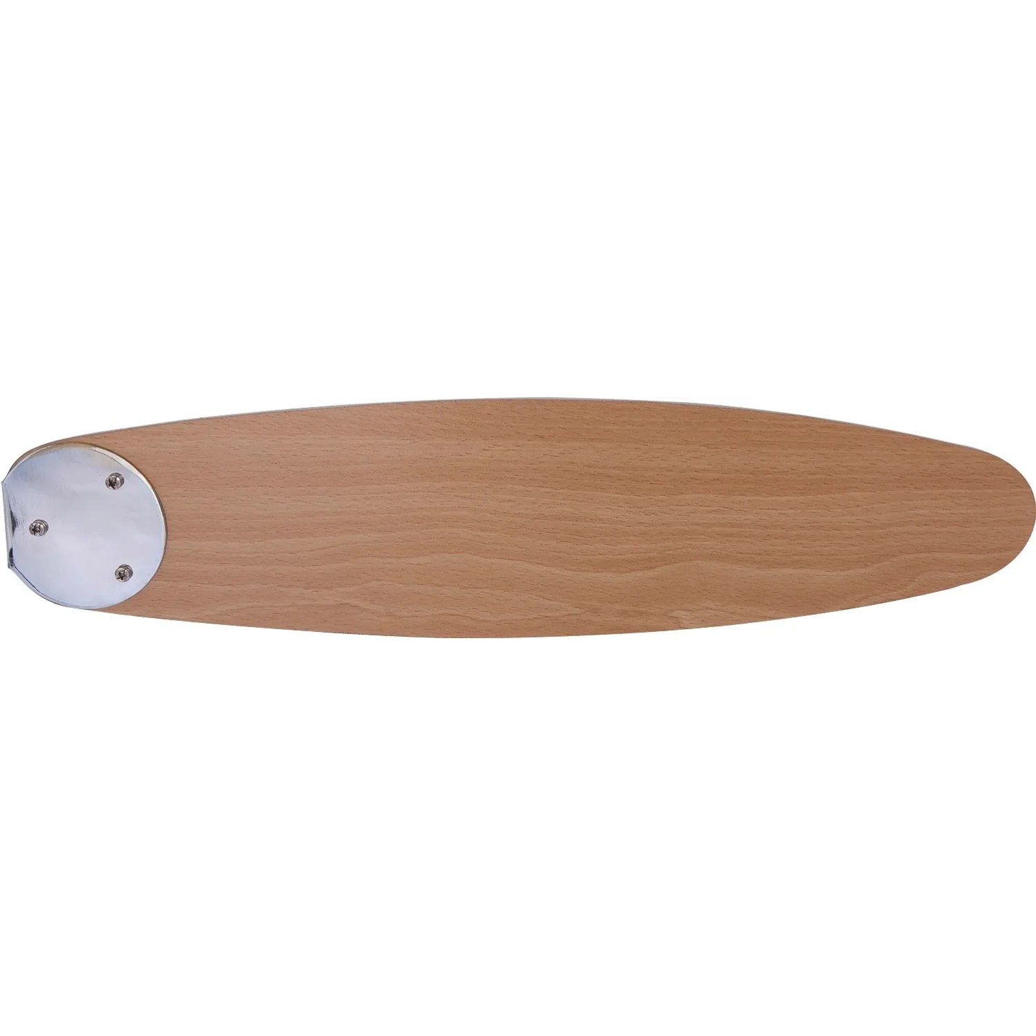 Detailaufnahme eines Buchenholz-Flügels für den GLOBO Deckenventilator Azura.
