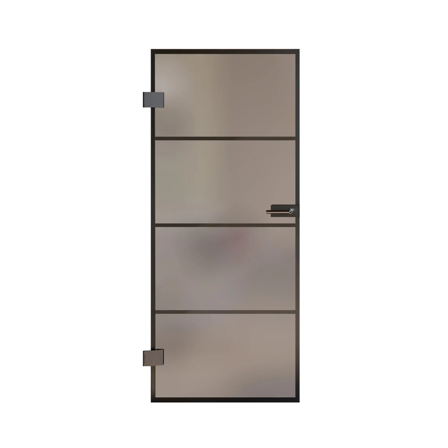 Skyscope Portal Drehtür-Set Slimwork Typ 9 Glas Satiniert 959 x 2.097 mm DIN L