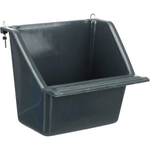 Trixie Hängenapf, 130ml, grau, für Vogelkäfige mit erhöhter Rückwand und Landeplatz.