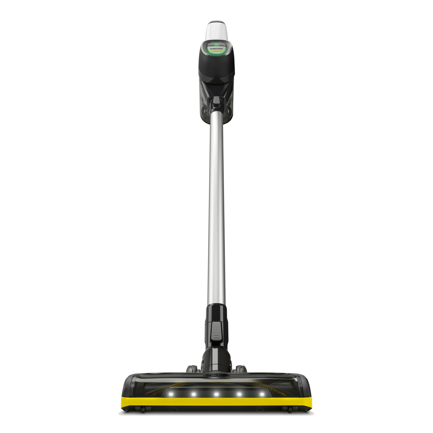 Kärcher Akku-Staubsauger VC 6 Cordless mit Akku, gelb-schwarzer Bodenstaubsauger mit LED-Beleuchtung.