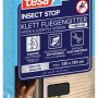 Verpackung des tesa® Insect Stop Klett Fliegengitters Premium in Anthrazit für Fenster.