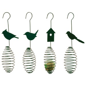 Esschert Design Futterfeder für Meisenknödel, verschiedene Designs.