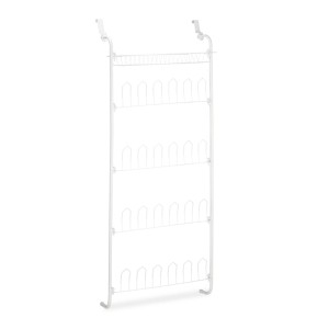 Relaxdays Türschuhregal Eisen mit Körbchen für 12 Paar 144 cm x 60 cm x 19 cm