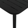 Detailansicht: Anthrazitfarbener Gartentisch aus Stahl der vidaXL 5-tlg Essgruppe.