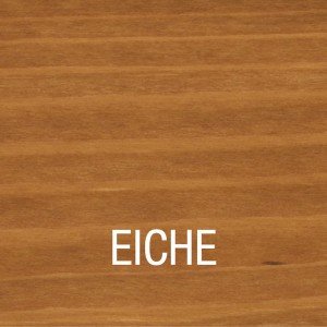 Holzbeize Eiche von Bondex, Farbton auf Holz dargestellt.