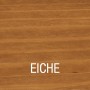 Holzbeize Eiche von Bondex, Farbton auf Holz dargestellt.