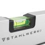 Detailaufnahme: STAHLWERK Digitaler Winkelmesser DW-45 ST mit Wasserwaage.