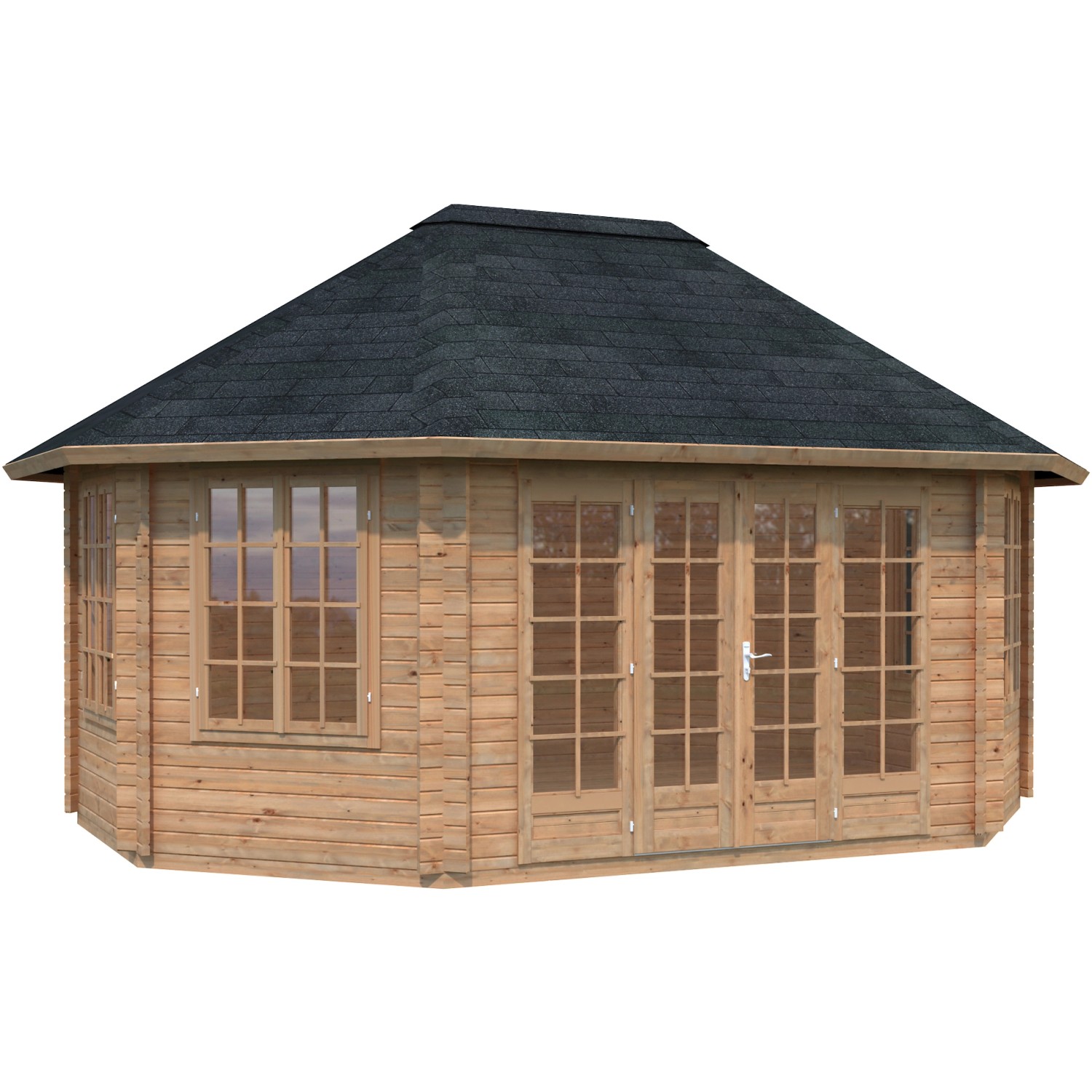 Palmako Gartenhaus "Pavillon Hanna", hellbraun günstig online kaufen