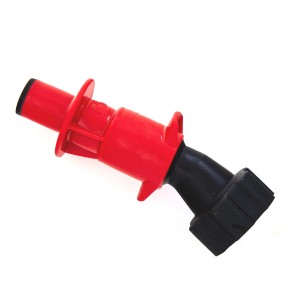 BW Ausgießer Smart für Kraftstoffkanister, Metall/Kunststoff, rot/schwarz, mit Tropfschutz.