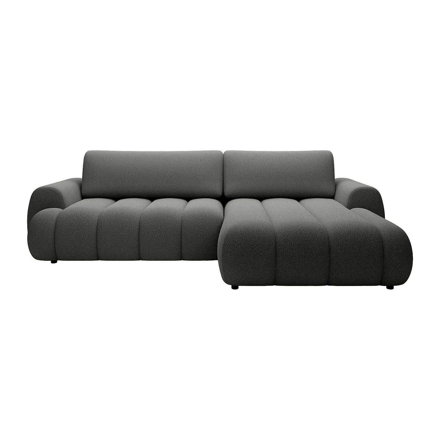 Vente-unique Schlafsofa Fridora Grau 272 cm