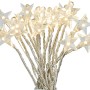 LED Büschellichterkette mit Sternen, 80 warmweiße LEDs für innen & außen.