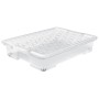 Transparente Rotho Unterbettbox Evo Easy, 50 l, zur Aufbewahrung unter dem Bett.