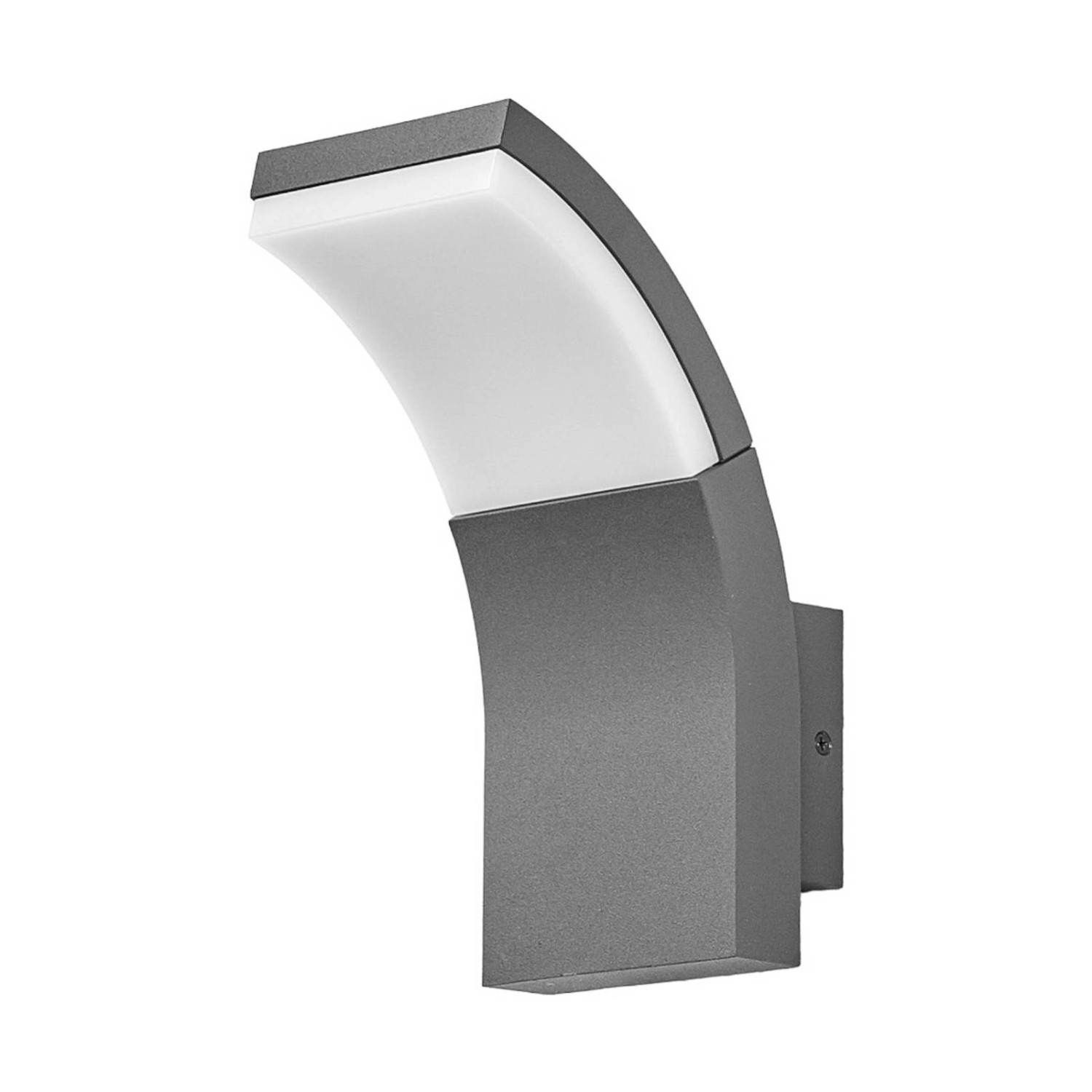 Lucande LED Wandleuchte Außen Timm 9619048 Spritzwassergeschützt Modern in Schwarz aus Aluminium 1-flammig