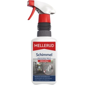 Mellerud Schimmel-Vernichter Plus Aktivchlor, 500 ml Flasche mit Sprühkopf.