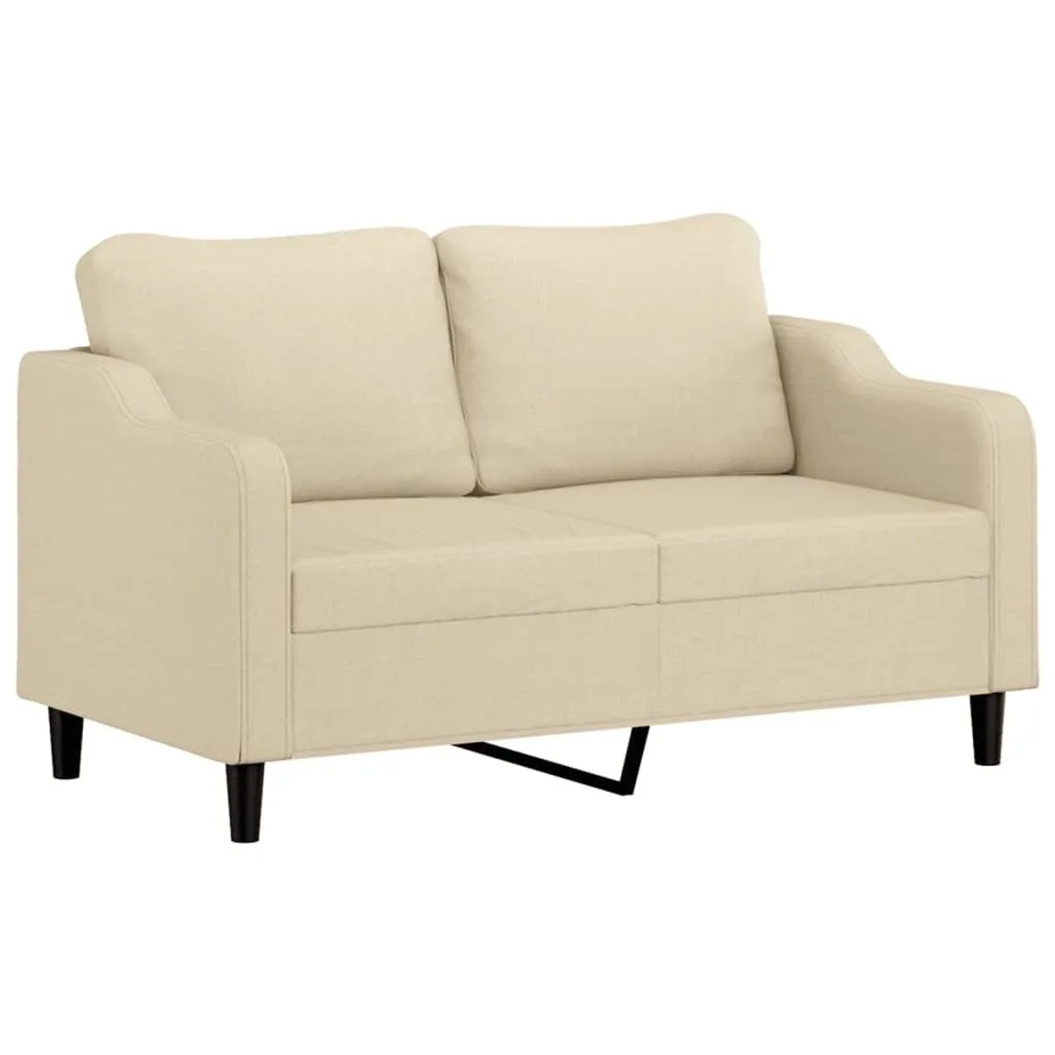 vidaXL 2-Sitzer-Sofa Creme 140 cm Stoff 359361 günstig online kaufen