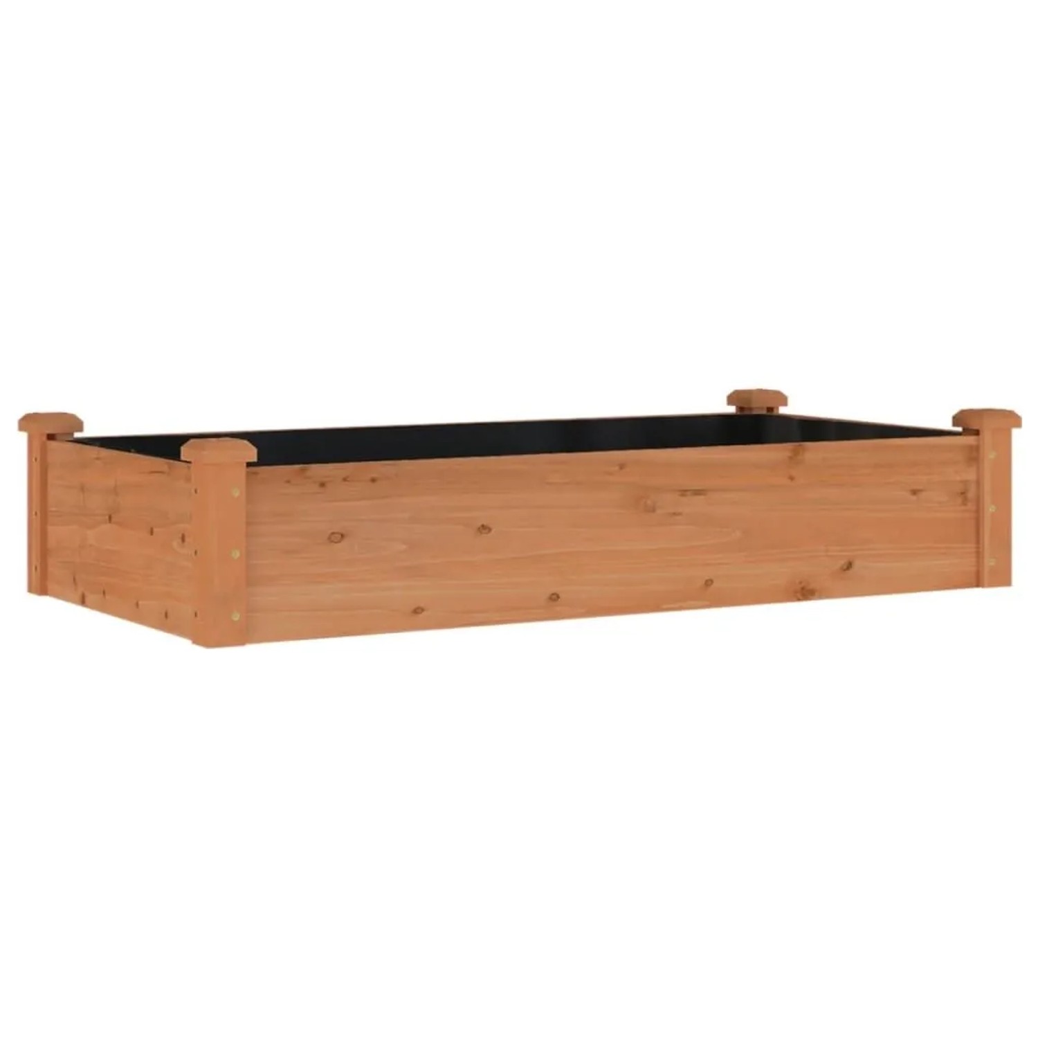 vidaXL Hochbeet mit Einsatz Braun 120x60x25 cm Massivholz Tanne 364290