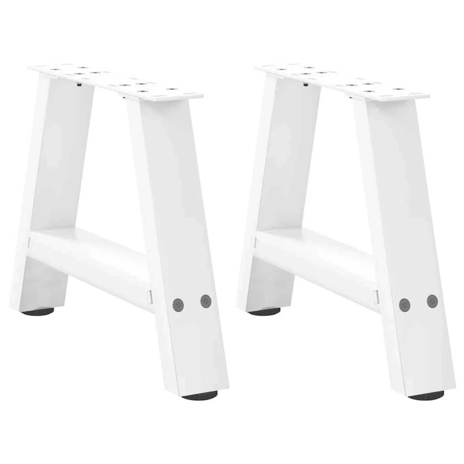 vidaXL Couchtischbeine A-Form 2 Stk Weiß 50x30-31 cm Stahl 4012817 günstig online kaufen