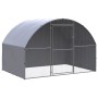 vidaXL Hühnerstall 3x2x2m aus verzinktem Stahl mit wasserfester Überdachung.