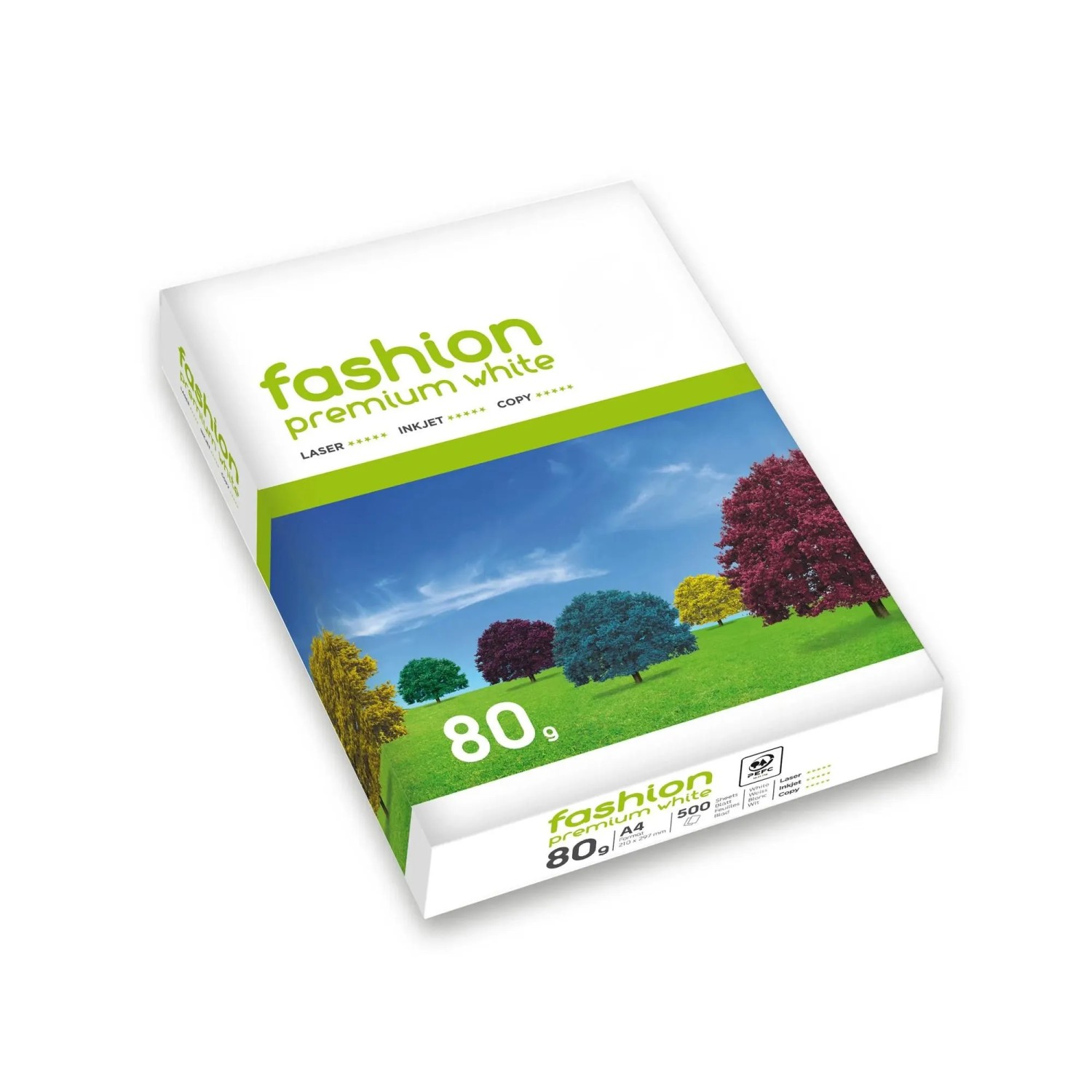 Clairefontaine Ries Druckerpapier Fashion A4 80g 500 Blatt Weiß 165 CIE