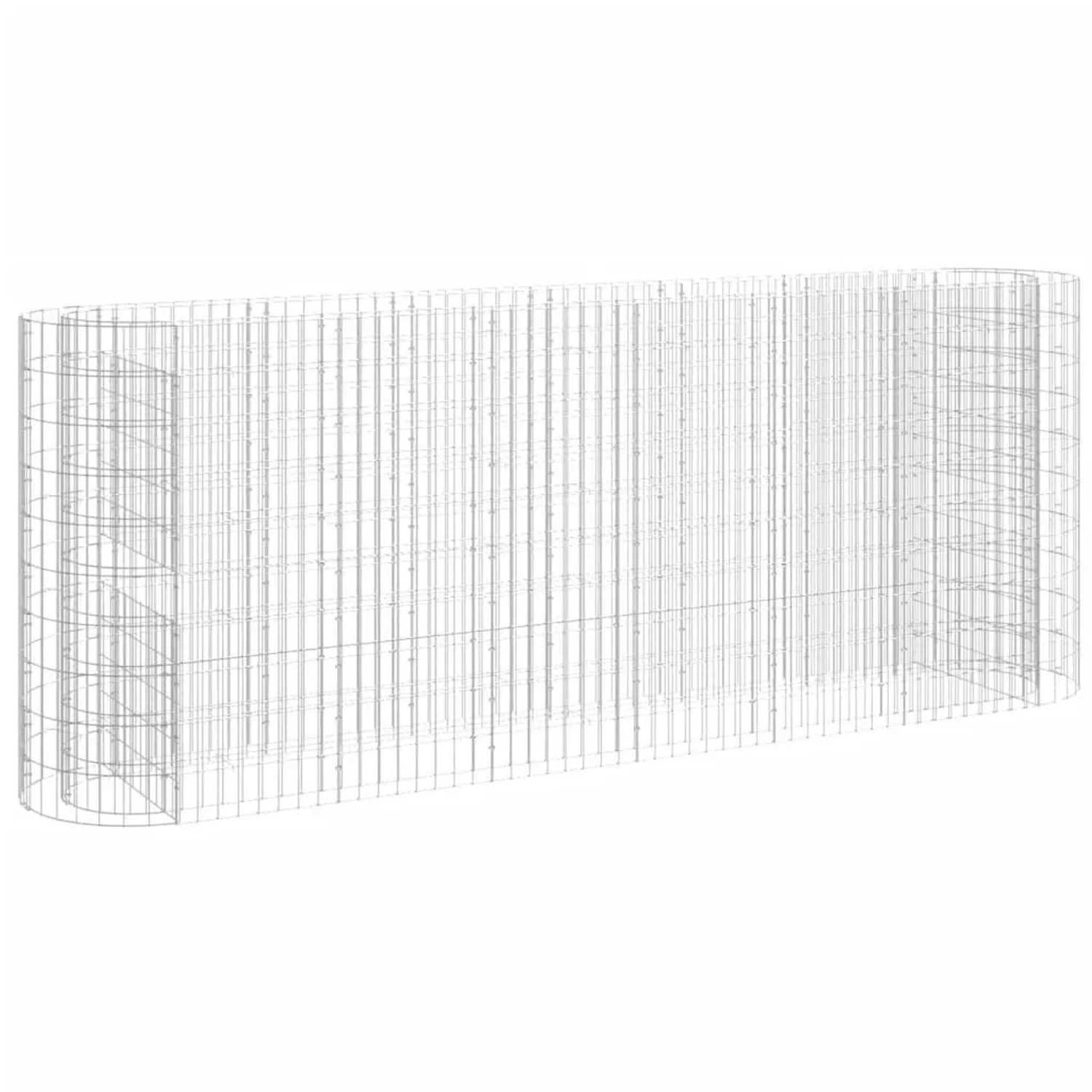 Furnicato Gabionen-hochbeet Verzinktes Eisen 260x50x100 Cm