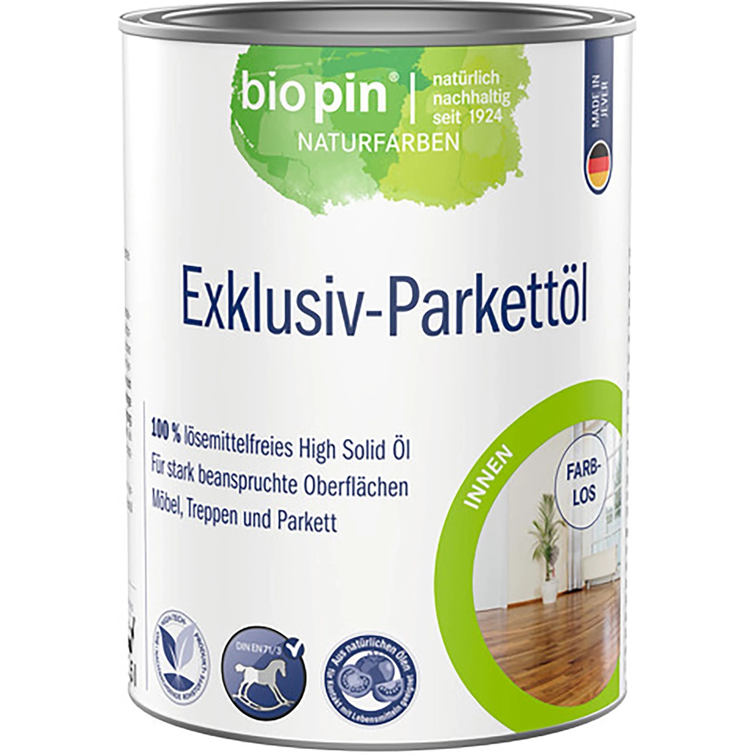 Biopin Parkettöl Exklusiv High-Solid 750 ml