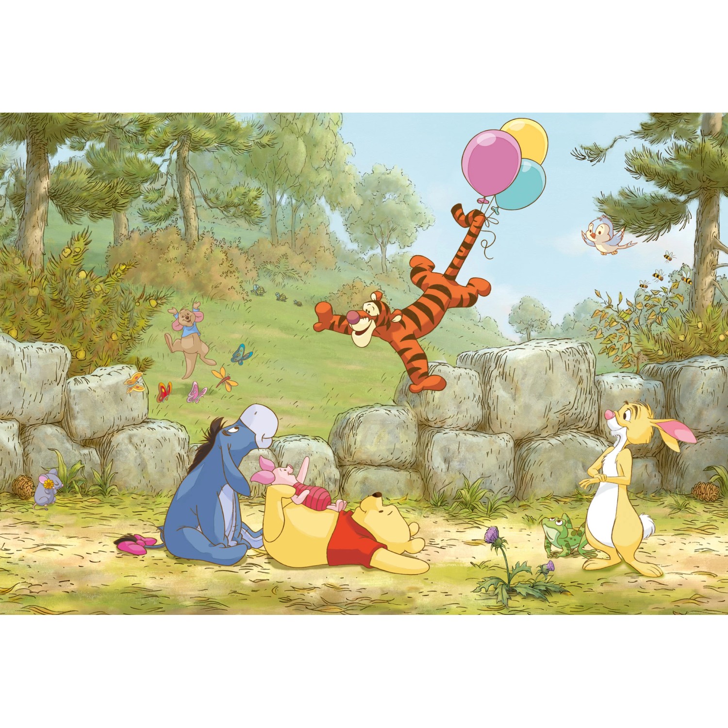 Komar Fototapete Winnie Pooh Ballooning  368 x 254 cm