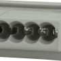 Graue 5-polige Dosenklemme für Elektroinstallation, 100 Stück im Set.