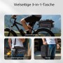 Wiltec Gepäckträgertasche Schwarz 20L Fahrradtasche Gepäckträger Gepäcktasche_7