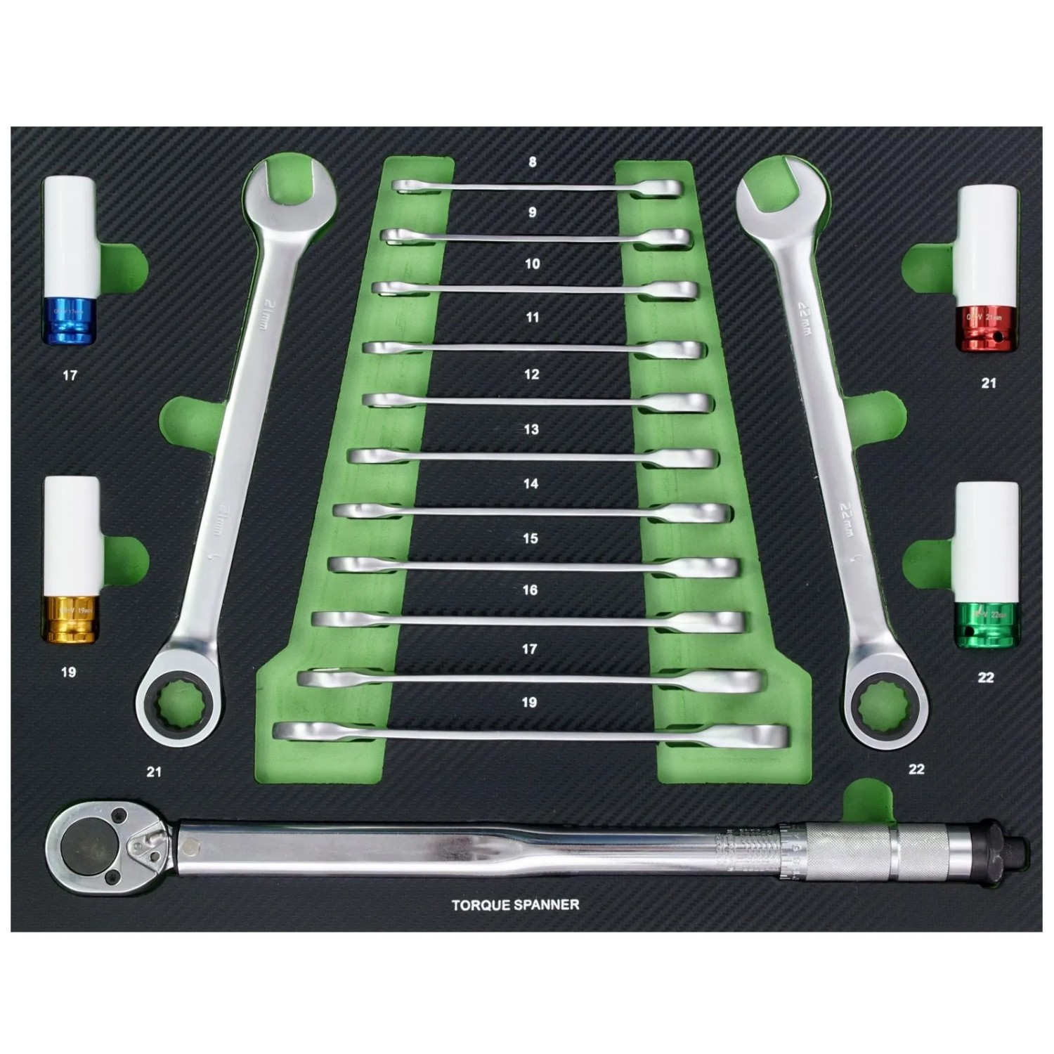 TRUTZHOLM Profi Werkstattwagen Einlage Knarren Ring Maulschlüssel Satz Dreh günstig online kaufen