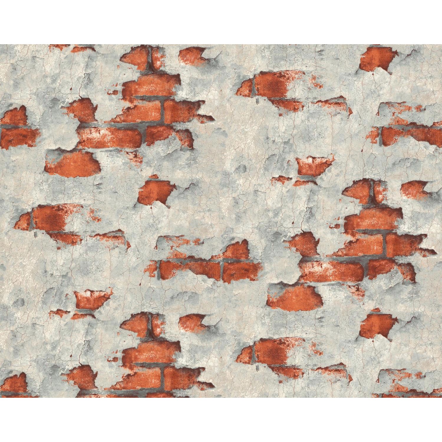 EDEM 819DN55 Stein Kacheln Tapete Spachteloptik Matt Grau Rot Grau 1,06 m x günstig online kaufen