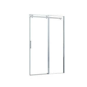 Duschparadies Duschtür Nischentür 135x195cm Schiebetür 6mm Sicherheitsglas Dusche Duschabtrennung Hochglanz Verchromt