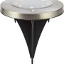 LED Solar-Bodenleuchte Faenza, 3er-Set, Ø 11,5cm, mit Erdspieß für Garten & Außenbereich.