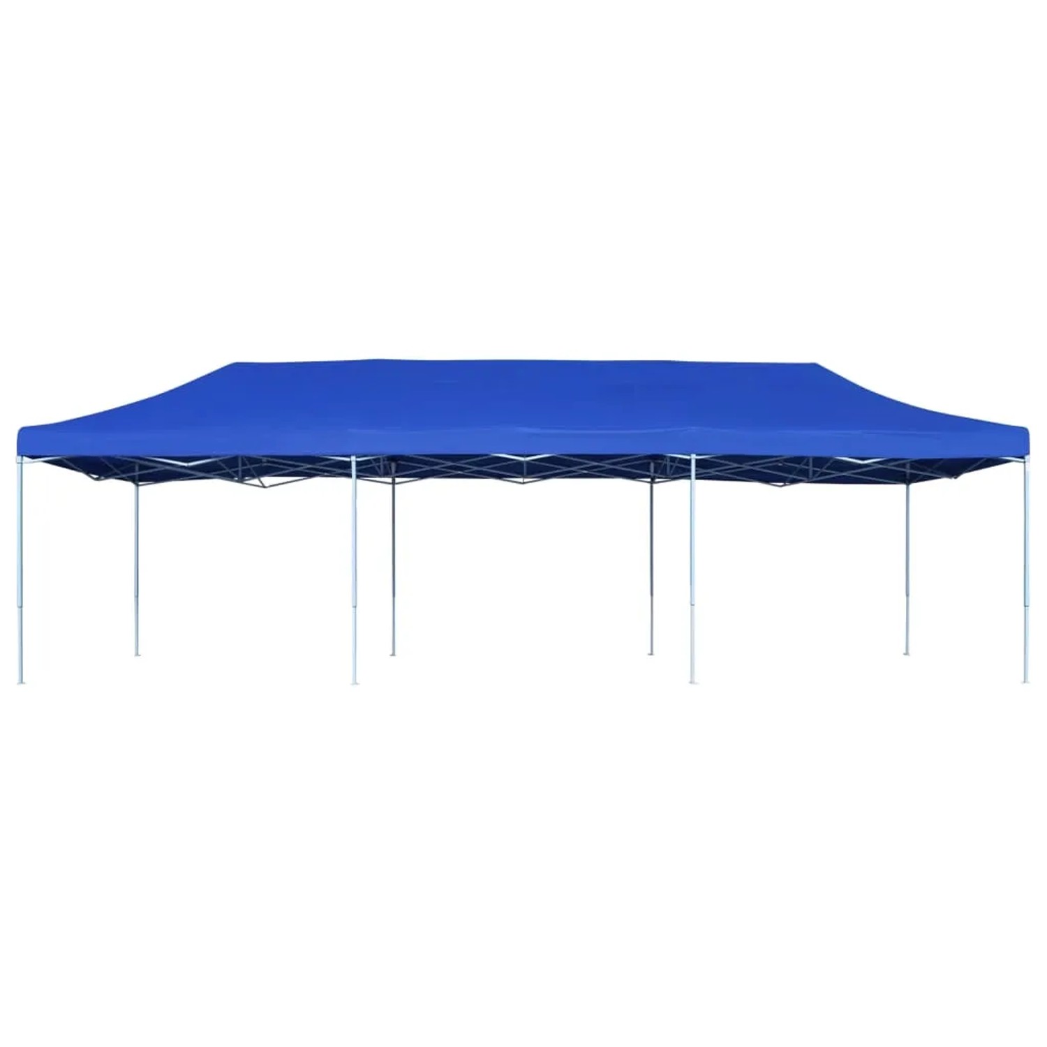 Blaues vidaXL Faltzelt 3x9m, ideal für Partys und Veranstaltungen im Freien.
