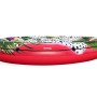 Bestway Badeinsel Fruits of Paradise, Ø 188 cm, rote Wasser Lounge mit tropischem Fruchtmuster.