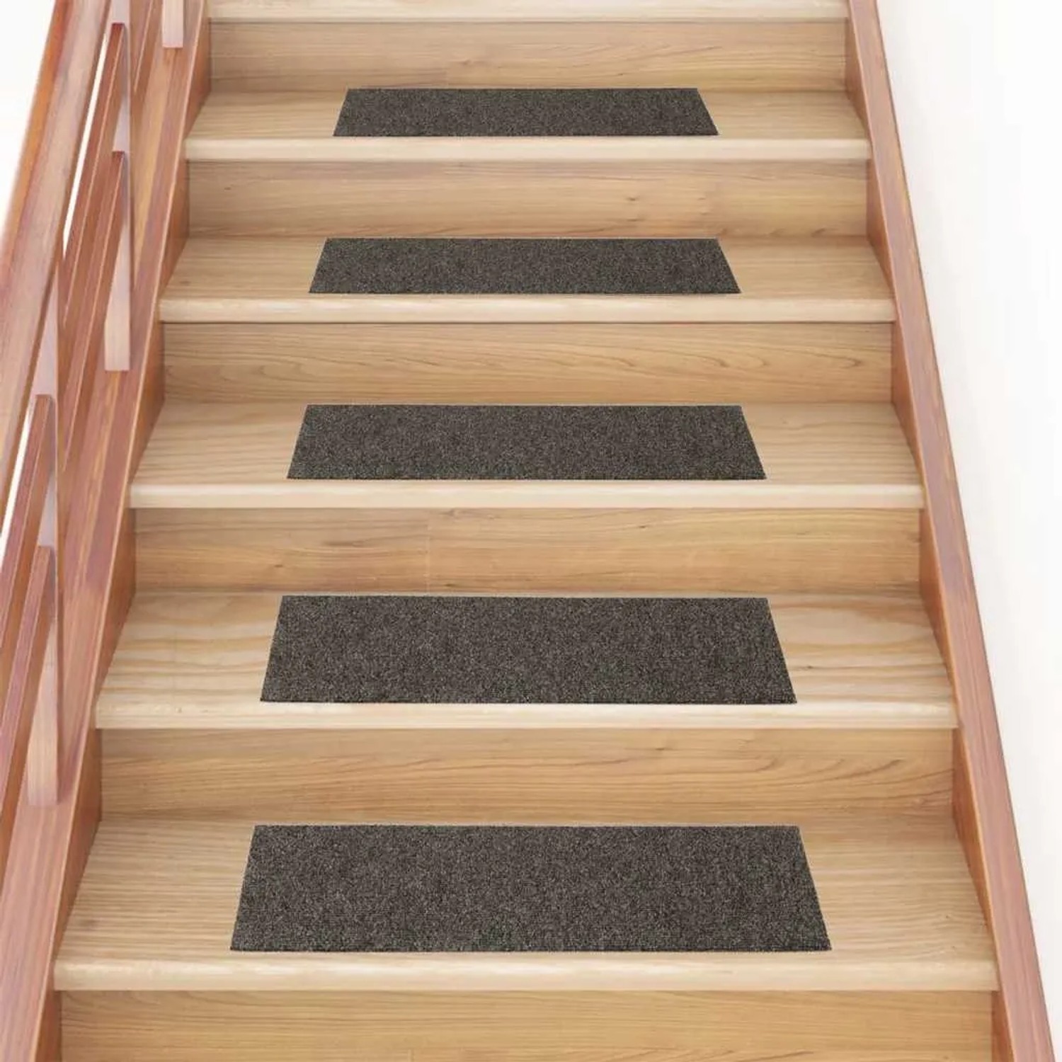 vidaXL Stufenmatten Selbstklebend 15 Stk 76x20 cm Anthrazit Rechteckig 326932_2