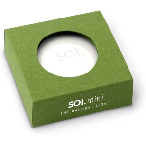 Brainstream SOI.mini Taschenlicht in grüner Verpackung. Mini LED Lampe für die Handtasche.