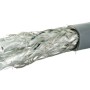 Graues Schwaiger CAT 6a Netzwerkkabel S/FTP, 10 m, mit freiliegenden Adern.