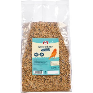Elles Kanarienfutter 2,5kg im transparenten Beutel. Vogelfutter mit Saaten, Getreide, Vitaminen und Mineralien.