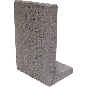 Grauer EHL L-Stein, 30x40x50 cm, zur Beet- und Raseneinfassung im Garten- und Landschaftsbau.