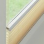 Beiges Gardinia Plissee Concept Tageslicht, 90x130 cm, am Fenster montiert.
