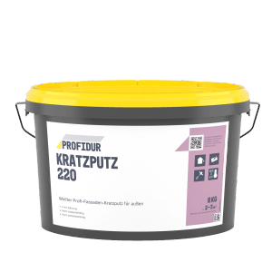 Profidur Kratzputz 220 Weiß 8 kg
