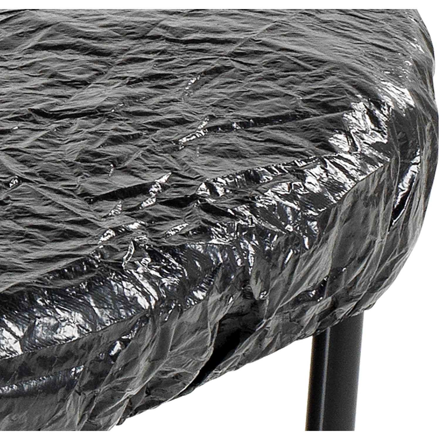 Schwarze EXIT Trampolin Abdeckplane D427cm zum Schutz vor Witterung und Schmutz.